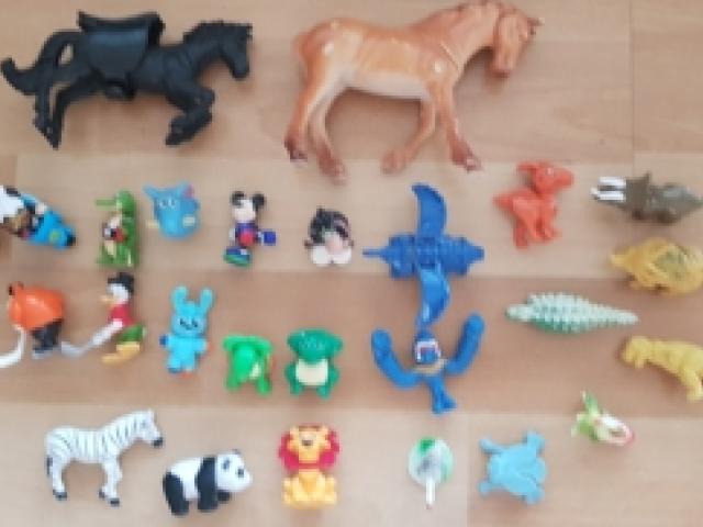 Kinder Mini Spielfiguren: Dinos-Tiere-Miki Mouse-Donald - 1