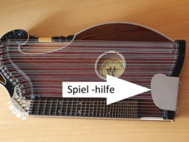 Zither Spielhilfe - leicht zu montieren ohne Beschädigung - 1